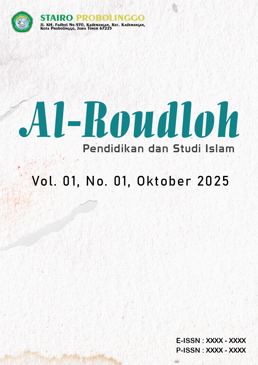 					View Vol. 1 No. 1 (2025): Al-Roudloh: Pendidikan dan Studi Islam
				